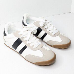 Dolce Vita Rascal Retro Sneakers, White/Black/Grey, Women's 7.5